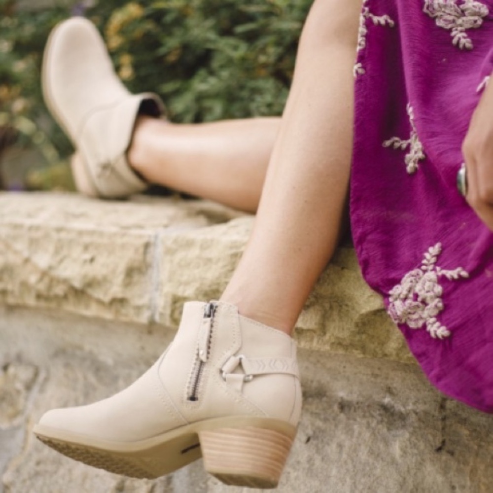 Teva Beige Ankle Booties with Zipper